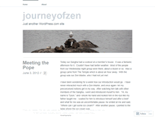 Tablet Screenshot of journeyofzen.wordpress.com