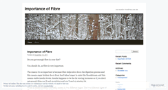 Desktop Screenshot of fibreimportisit.wordpress.com