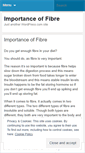 Mobile Screenshot of fibreimportisit.wordpress.com