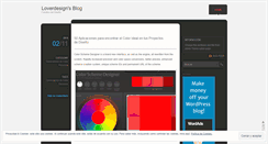 Desktop Screenshot of loverdesign.wordpress.com