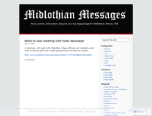Tablet Screenshot of midlothianillinois.wordpress.com