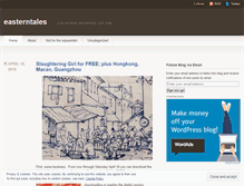 Tablet Screenshot of easterntales.wordpress.com