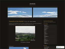 Tablet Screenshot of cloudysky.wordpress.com