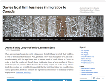 Tablet Screenshot of businessimmigrationtocanada.wordpress.com