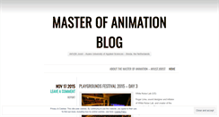 Desktop Screenshot of masteranimation.wordpress.com