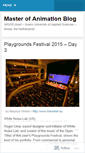 Mobile Screenshot of masteranimation.wordpress.com