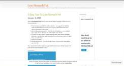 Desktop Screenshot of losestomachfat.wordpress.com