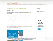 Tablet Screenshot of losestomachfat.wordpress.com
