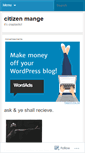 Mobile Screenshot of citizenmange.wordpress.com