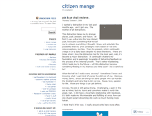 Tablet Screenshot of citizenmange.wordpress.com