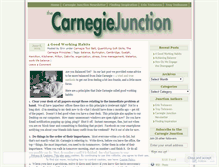 Tablet Screenshot of carnegiejunction.wordpress.com