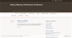 Desktop Screenshot of historymemoryperformanceottawa.wordpress.com