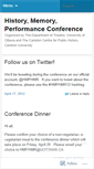 Mobile Screenshot of historymemoryperformanceottawa.wordpress.com