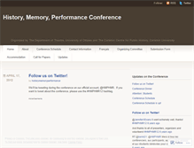 Tablet Screenshot of historymemoryperformanceottawa.wordpress.com