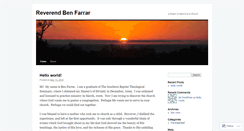 Desktop Screenshot of benfarrar.wordpress.com