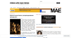 Desktop Screenshot of milanoartexpodanza.wordpress.com