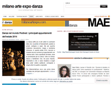 Tablet Screenshot of milanoartexpodanza.wordpress.com