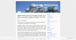 Desktop Screenshot of imaduddinwahid.wordpress.com