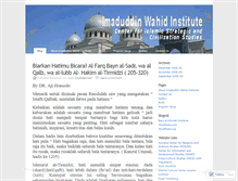 Tablet Screenshot of imaduddinwahid.wordpress.com