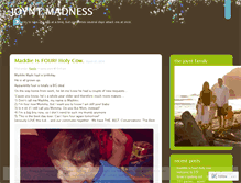 Tablet Screenshot of joyntmadness.wordpress.com