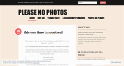 Desktop Screenshot of pleasenophotos.wordpress.com