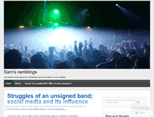 Tablet Screenshot of musicandsportsbanter.wordpress.com