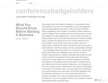 Tablet Screenshot of conferencebadgeholders.wordpress.com