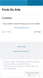 Mobile Screenshot of frutodaarte.wordpress.com