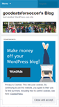 Mobile Screenshot of goodeatsforsoccer.wordpress.com