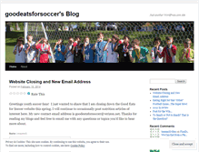 Tablet Screenshot of goodeatsforsoccer.wordpress.com
