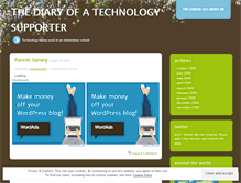 Tablet Screenshot of diarytechsupporter.wordpress.com