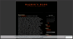Desktop Screenshot of hajbio.wordpress.com