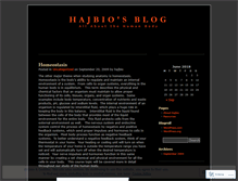 Tablet Screenshot of hajbio.wordpress.com