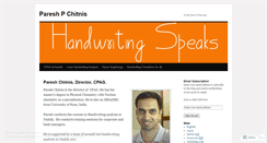 Desktop Screenshot of handwritingspeaks.wordpress.com