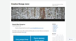 Desktop Screenshot of creativeorangejuice.wordpress.com