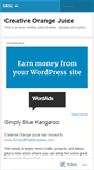Mobile Screenshot of creativeorangejuice.wordpress.com