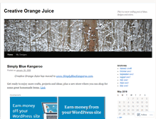Tablet Screenshot of creativeorangejuice.wordpress.com