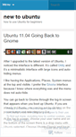 Mobile Screenshot of newtoubuntu.wordpress.com