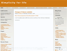 Tablet Screenshot of onlysimplicity.wordpress.com