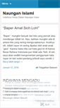 Mobile Screenshot of naunganislami.wordpress.com
