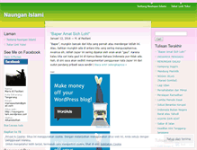 Tablet Screenshot of naunganislami.wordpress.com