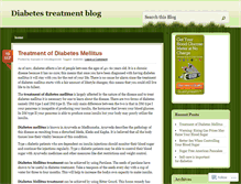 Tablet Screenshot of diabetes2cure.wordpress.com