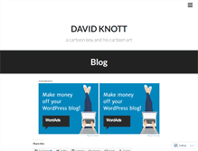 Tablet Screenshot of daveknott.wordpress.com