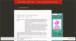 Desktop Screenshot of fashionclothingcheapclothes.wordpress.com