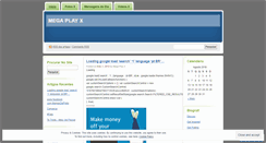 Desktop Screenshot of megaplayx.wordpress.com
