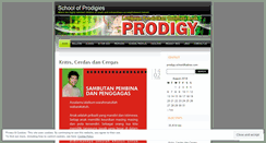 Desktop Screenshot of prodigyschool.wordpress.com