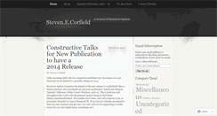 Desktop Screenshot of corfieldhistory.wordpress.com