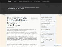 Tablet Screenshot of corfieldhistory.wordpress.com