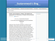 Tablet Screenshot of gustavomesch.wordpress.com