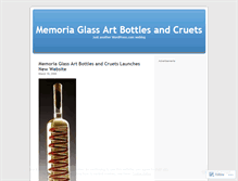 Tablet Screenshot of glassartbottlescruets.wordpress.com